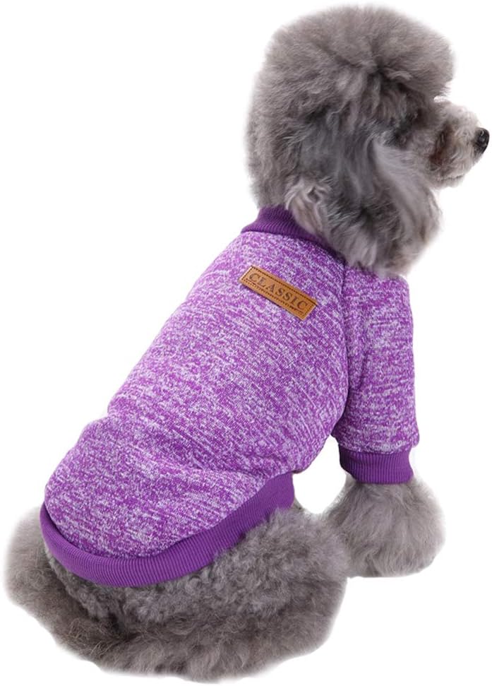 Jecikelon Dog Clothes Dogs Sweater Soft Puppies Clothing Winter Puppy Sweaters Warm Outfit for Dogs