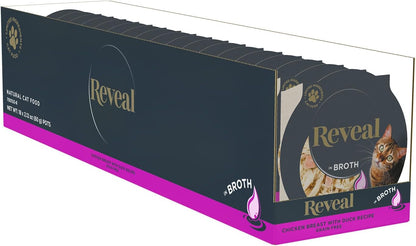 Reveal Natural Wet Cat Food, 18 Count, Grain Free, Limited Ingredient Cat Food Cups, Chicken with