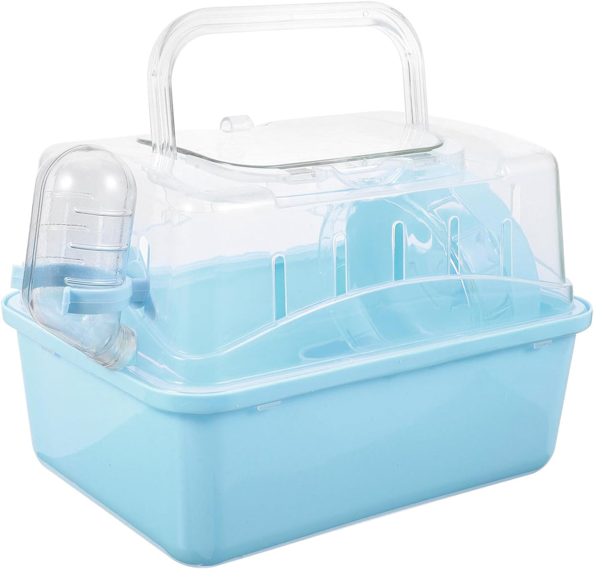 Hamster Cage - Small Pet Carrying Container, Clear Stand, Outdoor Travel House, Fully Transparent