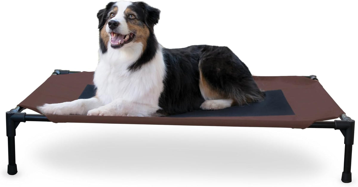 K&H Pet Products Outdoor Elevated Dog Cot, Breathable Cooling Elevated Cot Hammock Pet Bed for