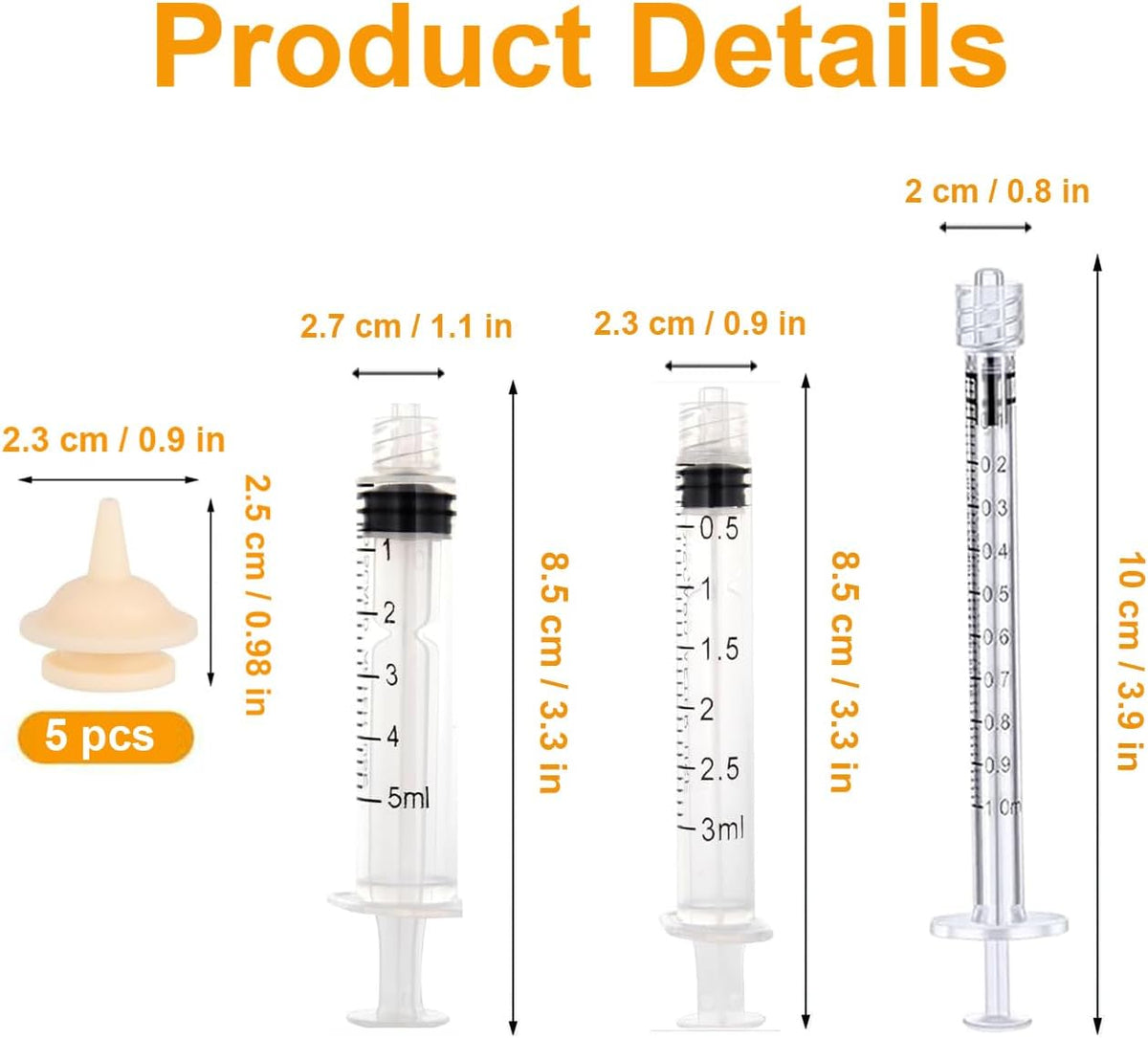 Pet Feeder Syringe, Newborn Animal Feeder Syringe Pet Feeding Nursing Syringe Silicone Feeding