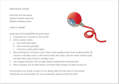 Cat Toys Hanging Door Electric and Moving Ball, Cats Toy Interactive for Indoor for Bored Feather