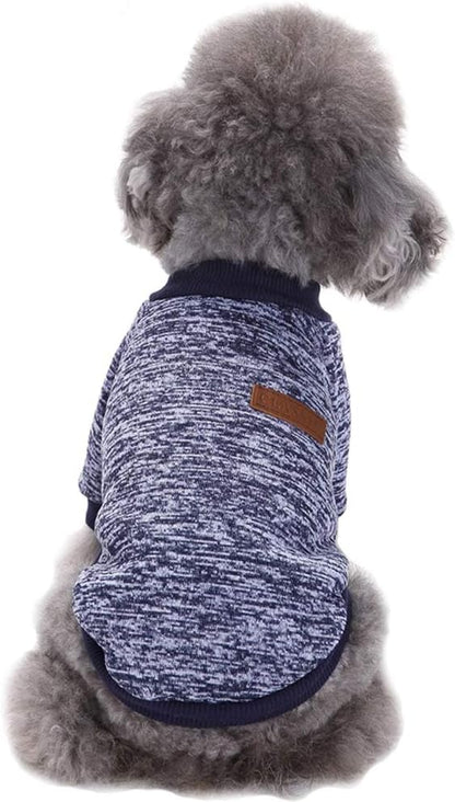 Jecikelon Dog Clothes Dogs Sweater Soft Puppies Clothing Winter Puppy Sweaters Warm Outfit for Dogs