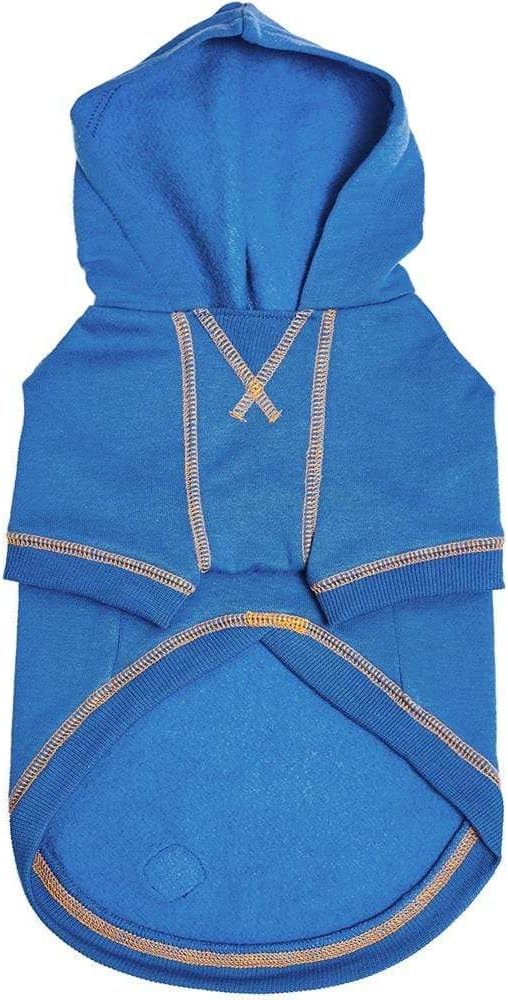 Blueberry Pet Essentials Hoodie – 22″ Cotton‑Blend Sweatshirt with Hood, Alaskan Blue