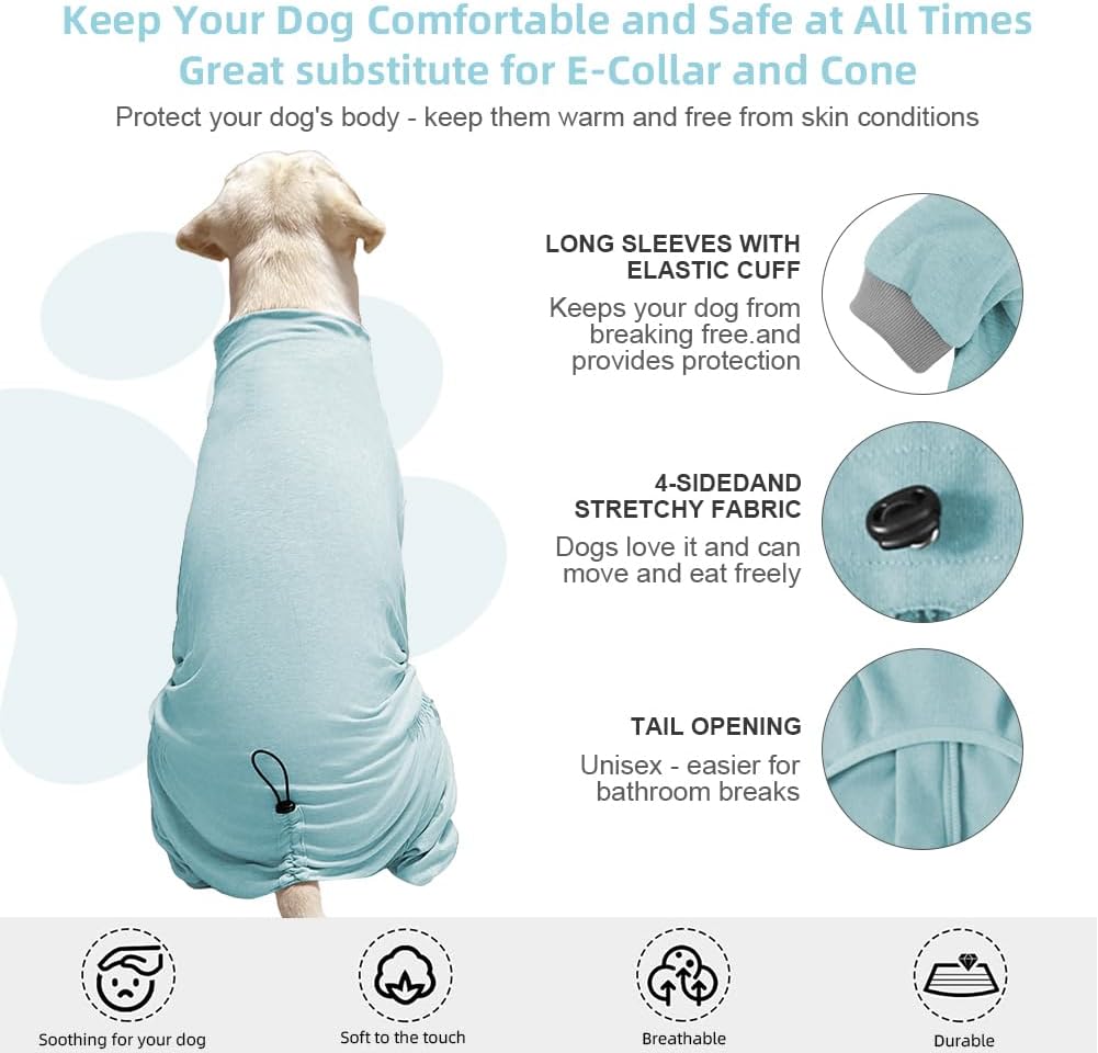 Dog Pyjamas PJS Sweater Clothes and Home Clothing Suitable for Medium to Large Breeds of Dogs, Dog