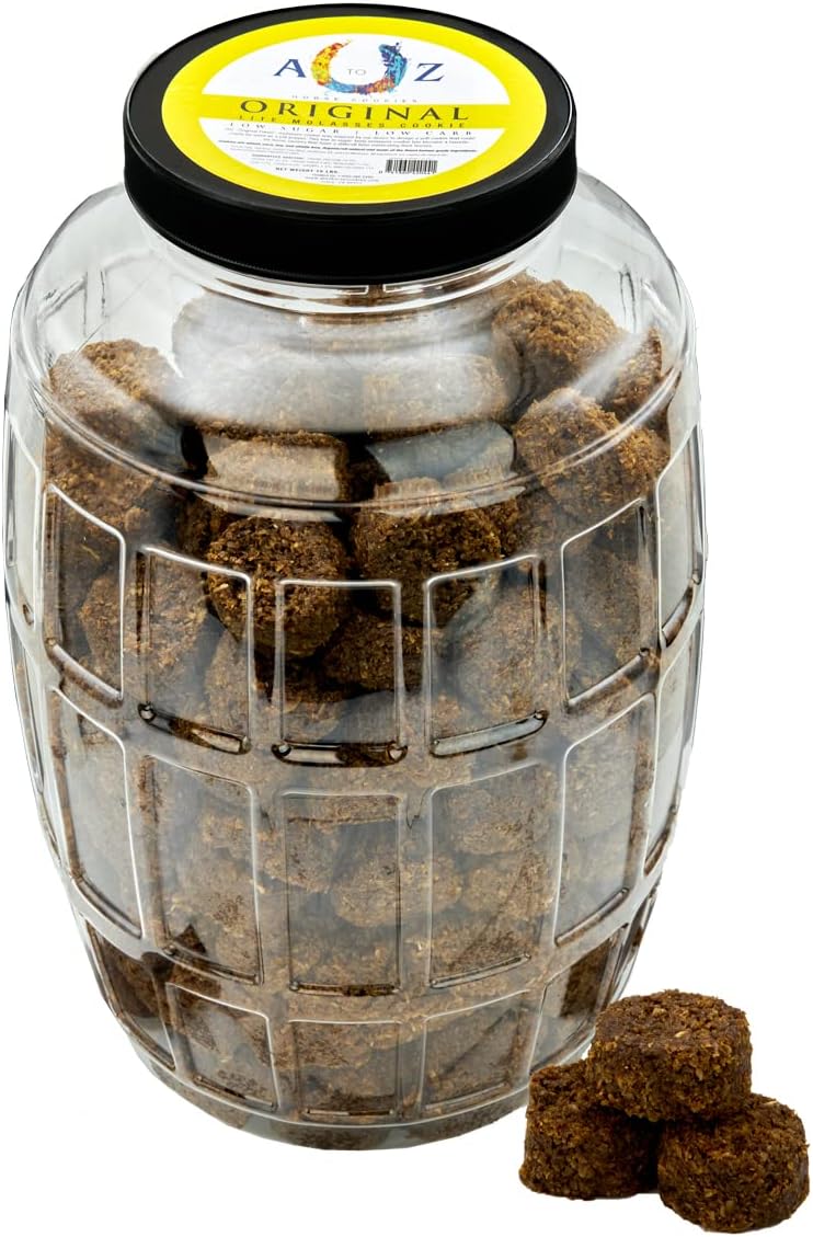 Horse Treats, Original Flavor, A Softer Cookie/Pill Popper Made w/Lite Molasses, Low Carb/Sugar