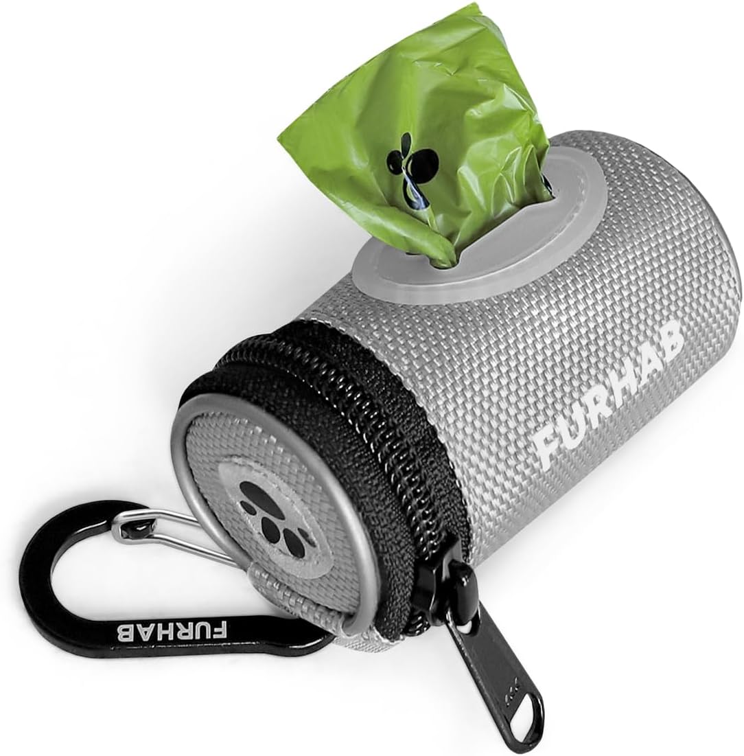Glow Dog Poop Bag Holder for Leash Doggie Waste Bag Dispenser Puppy Potty Carrier Small Doggy