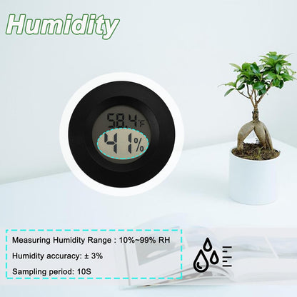 Mini Hygrometer Digital Thermometer Humidity Meter 6 Pack Hygrometer Thermometers Indoor/Outdoor