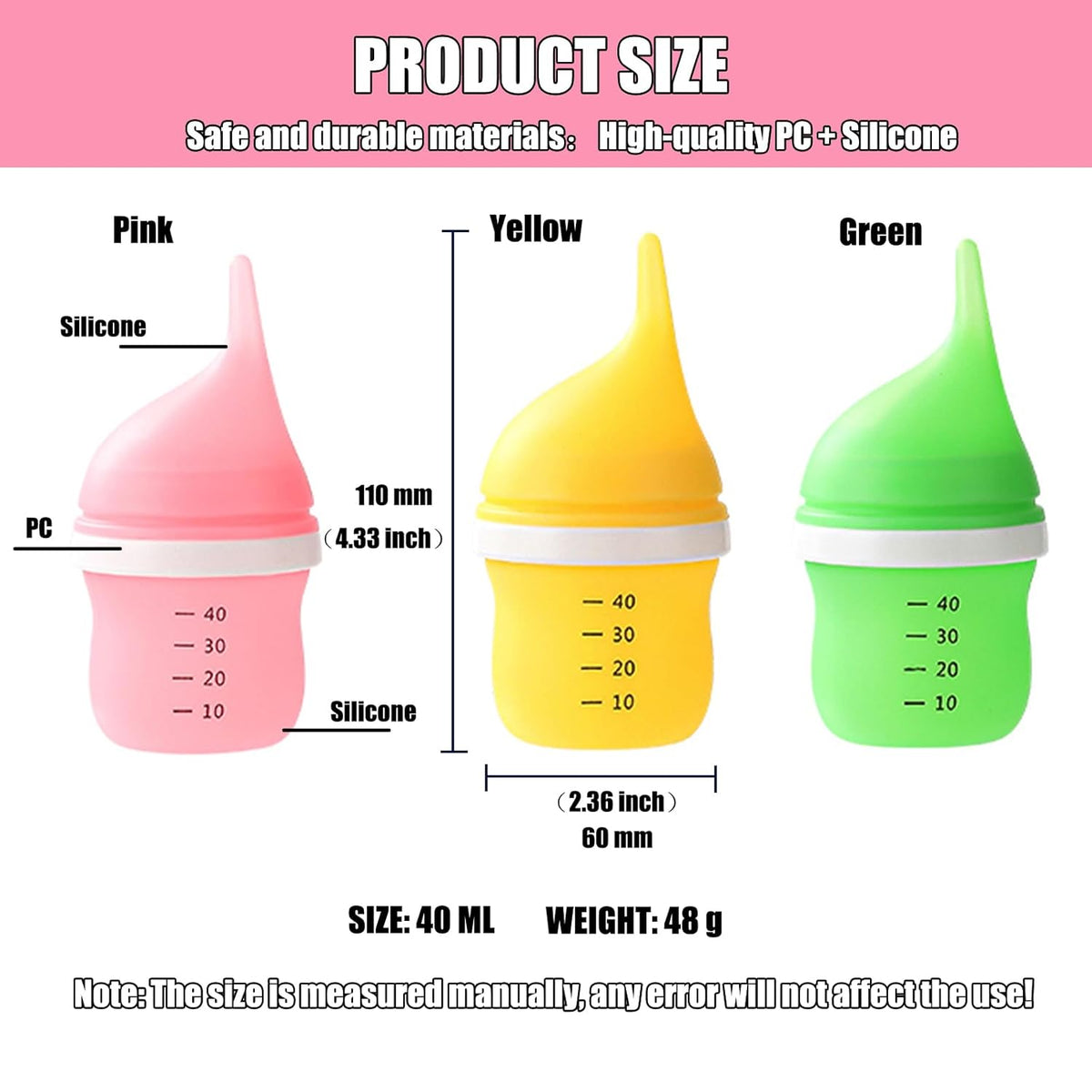 Kitten Bottles for Nursing,Puppy Bottles for Nursing Puppy Milk, Anti-Choking Puppy Feeder Design