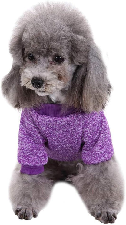 Jecikelon Dog Clothes Dogs Sweater Soft Puppies Clothing Winter Puppy Sweaters Warm Outfit for Dogs