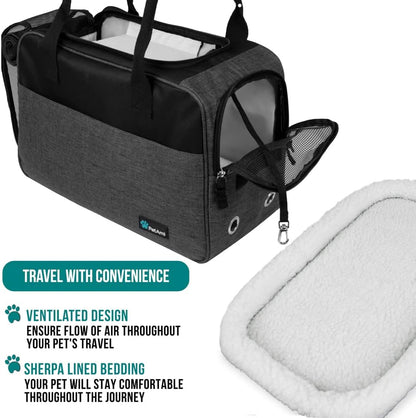 PetAmi Dog Purse Carrier for Small Dogs, Airline Approved Soft Sided Pet Carrier with Pockets