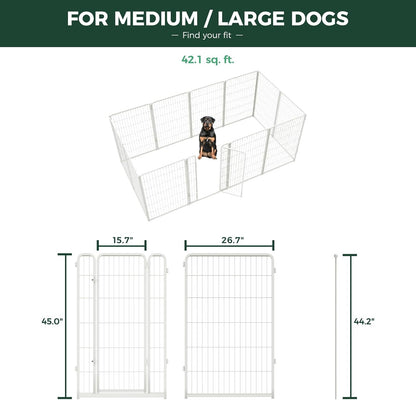 FXW Homeplus Unleashed Indoor Dog Playpen - Stress-Free and Safe Play, Heavy Duty 45 Inch 12 Wire