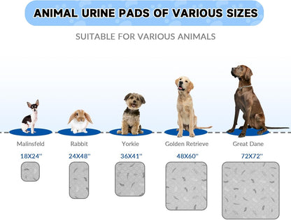 Sunheir Washable Pee Pads for Dogs 2-Pack Reusable Puppy Pads Pet Training Pads, Waterproof Dog Pee