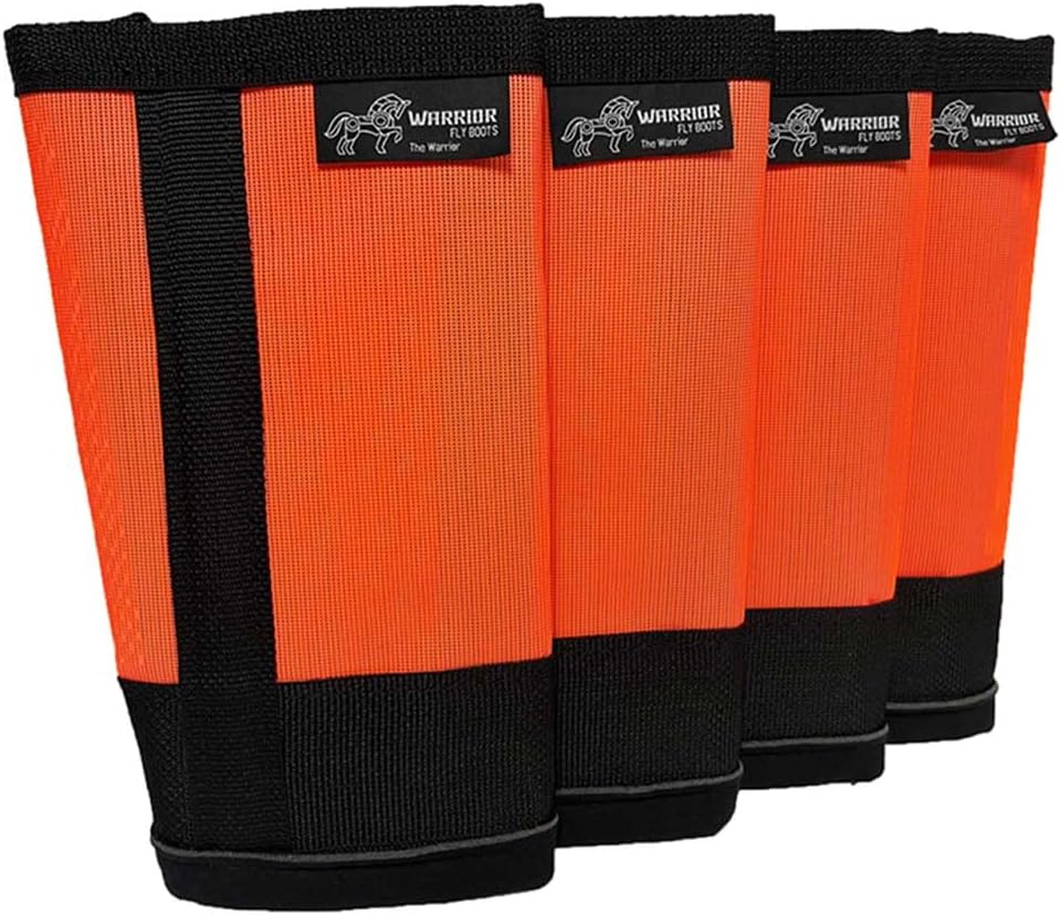 Warrior Fly Boots for Horses - Breathable Mesh Horse Boots for Fly Protection & Leg Comfort - Set