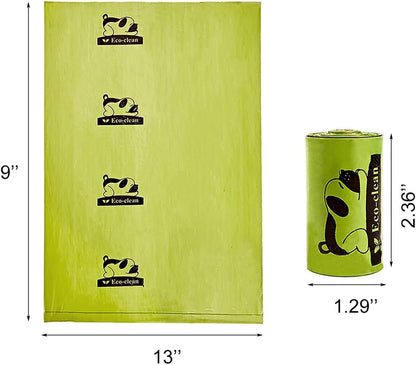 Dog Poop Bags, 60 Rolls / 900 Count Dog Waste Bags with Dispenser and Leash Clip, Unscented, Extra