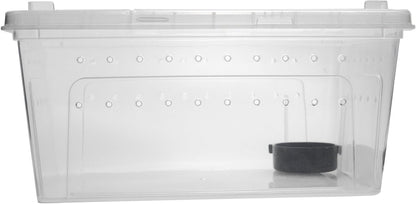OMEM Portable Reptile Terrarium Habitat for Mini Pet Houses Breathable Holes Stackable Container