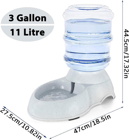 Pet Water Dispenser Station for Large Dogs and Cats,3 Gallon/11L Gravity Automatic Feeder, Cat Dog
