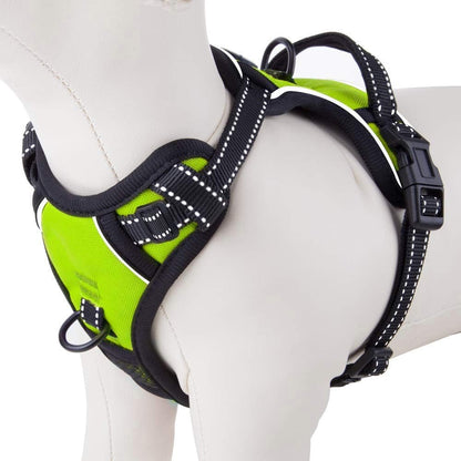 PHOEPET No Pull Dog Harnesses for Small Puppies Reflective Adjustable Front Clip Vest with 2 Metal