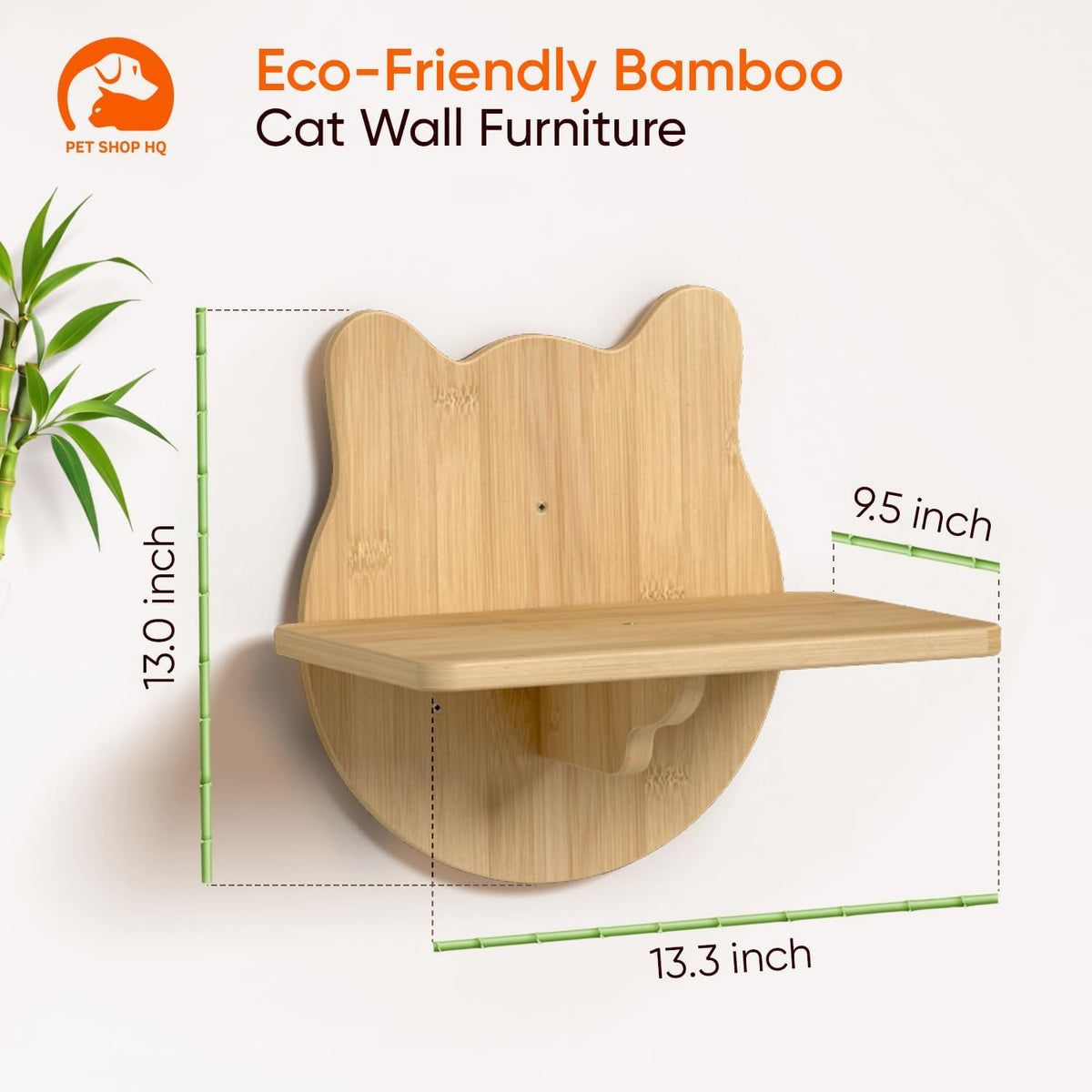 Wall-Mounted Cat Furniture for Climbing - Indoor Wooden Floating Shelves, Perches, Hammock, Bed