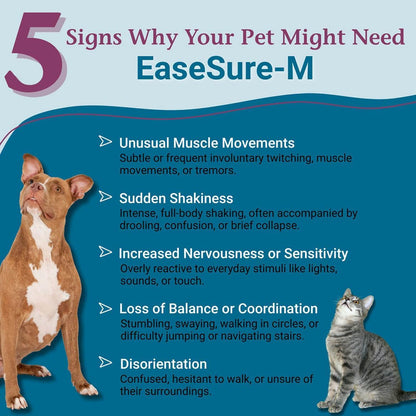PetAlive EaseSure-M Calming Drops for Dogs and Cats – Natural Homeopathic Care for Nervous System