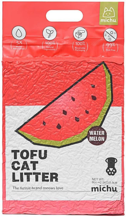 Tofu Cat Litter Natural Clumping Tofu Cat Litter, Fast Clumping and Easily Scoop-able 5.5lb/88oz 5