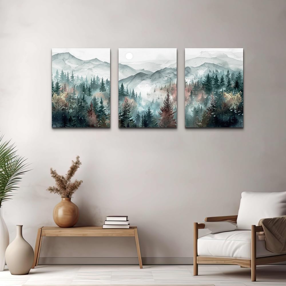 TTHYUEWS Farmhouse Wall Art For Living Room Canvas Wall Decor For Bedroom Wall Pictures for Office