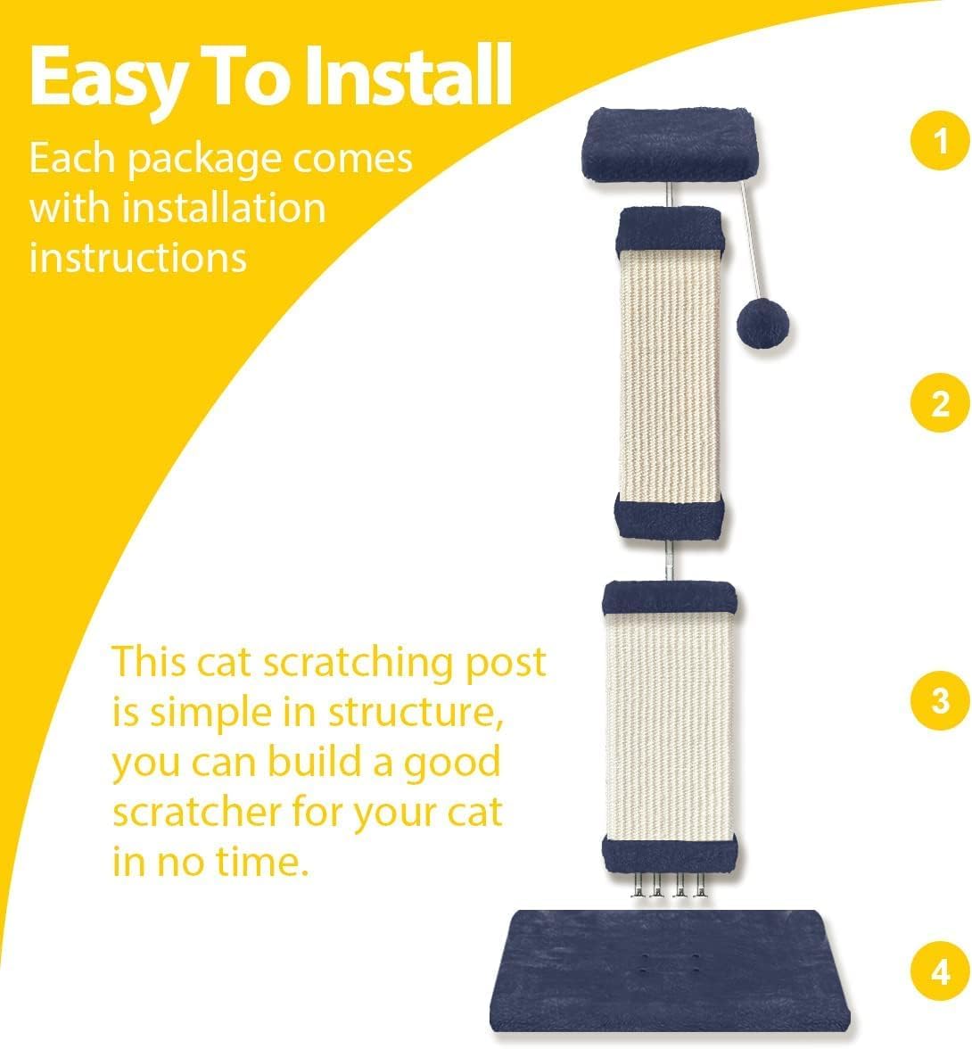 AGYM Cat Scratching Post, 32 Inch Cat Scratch Post for Cats and Kittens, Protect Your Furniture and