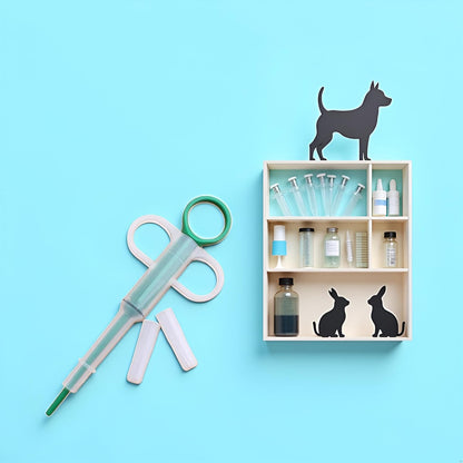 Green Medicine Feeder for Pets, Pill Guns for Dog and Cat, Pet Medical Feeding Dispenser Tool for