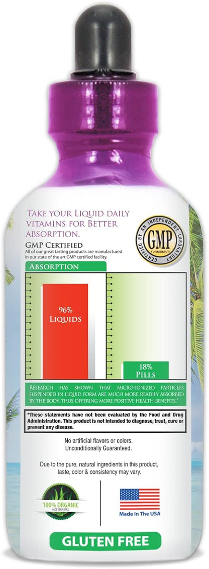 Maximum Strength Liquid Biotin Drops w/ 12,500 MCG – Best Vitamins for Fast Hair Growth, Reduced