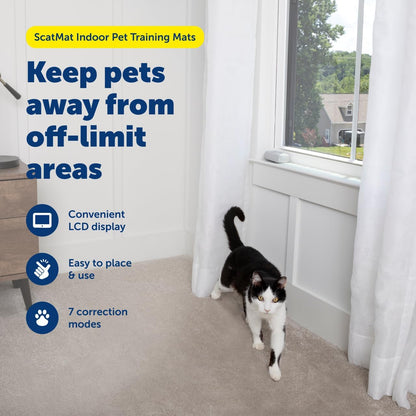 PetSafe ScatMat Indoor Pet Training Mats - Helps Prevent Furniture Climbing - Adjustable Correction