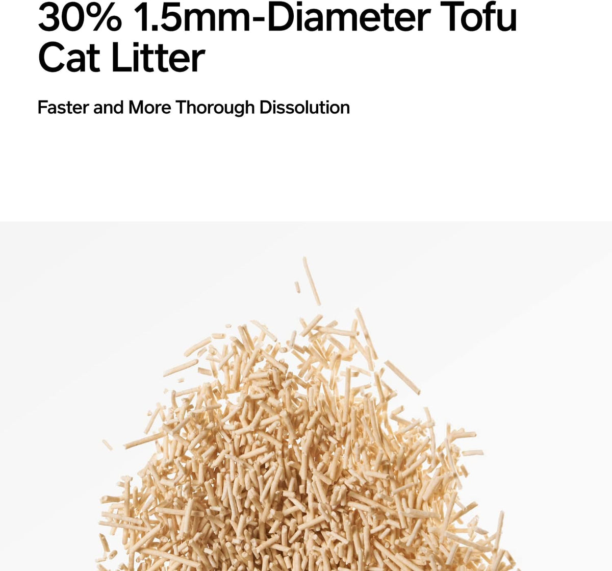 pidan Tofu Cat Litter Clumping,Flushable,Ultra Absorbent and Fast Drying, 100% Natural Ingredients