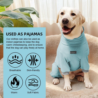 Dog Pyjamas PJS Sweater Clothes and Home Clothing Suitable for Medium to Large Breeds of Dogs, Dog
