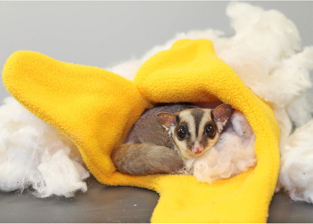 All-Natural Nesting Material (4 oz.) - 100% Cotton Eco-Friendly Animal Bedding - For Sugar Gliders