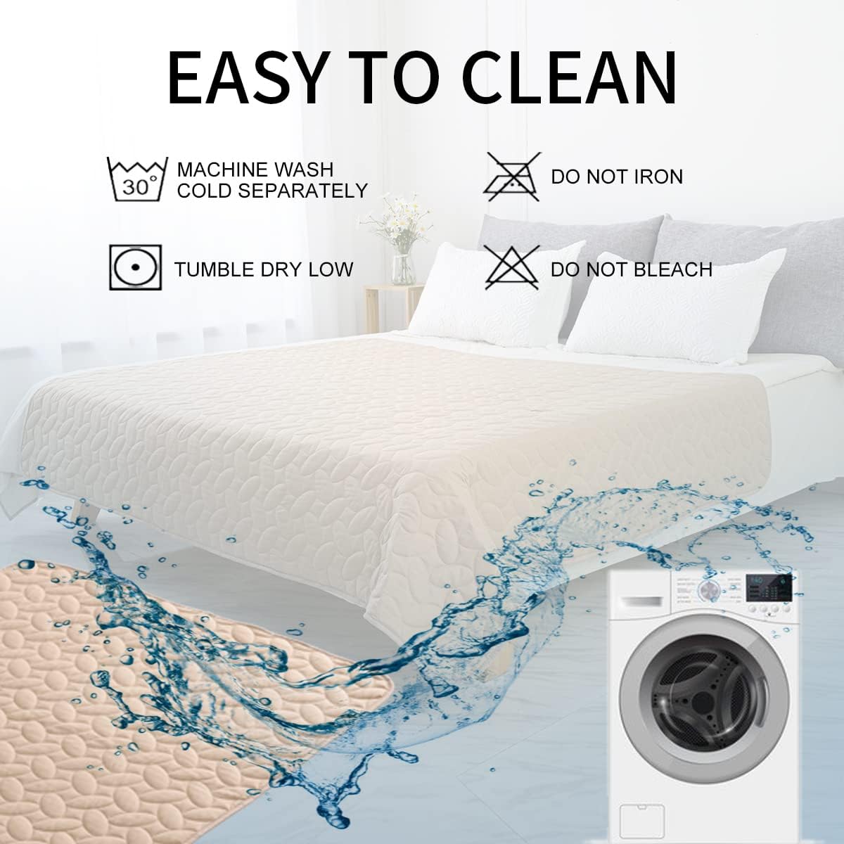 Ameritex Pet Bed Cover Dog Bed Blanket for Sofa and Furniture Waterproof New Pattern Design (40x50