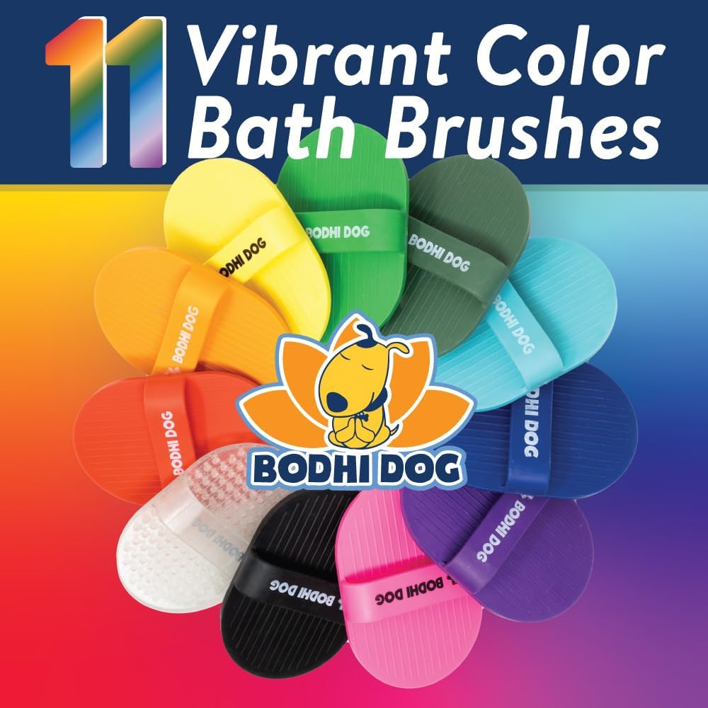 Bodhi Dog Shampoo Brush - Pet Grooming & Bath Supplies for Dogs and Cats - Bath Brush for Long &