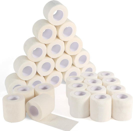 36 Rolls Elastic Self Adhesive Bandage Wrap 2 Inch, Breathable Non Woven Cohesive Bandage, Vet Wrap