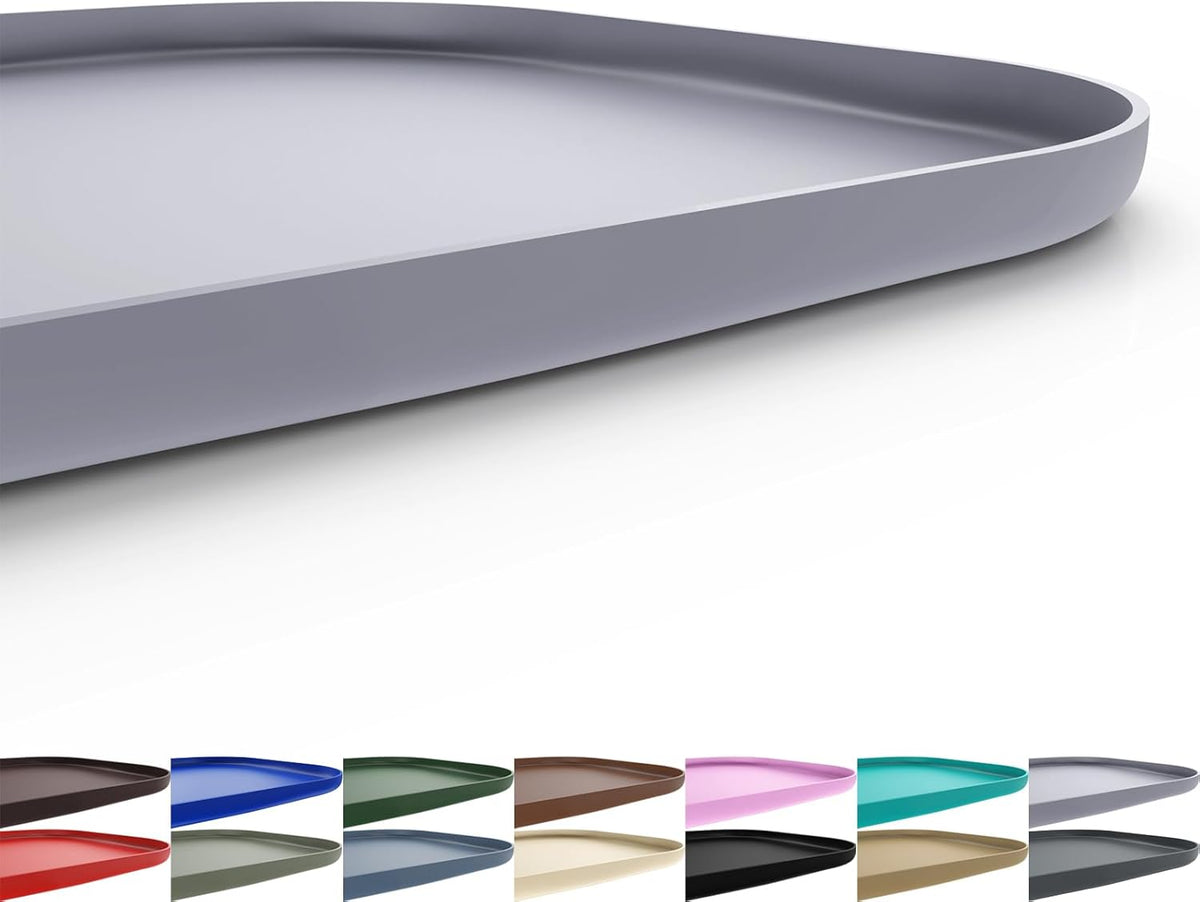 Silicone Pet Feeding Mat with Raised Edge for Food and Water, Dog Bowl Mats, Cat Bowls Placemat