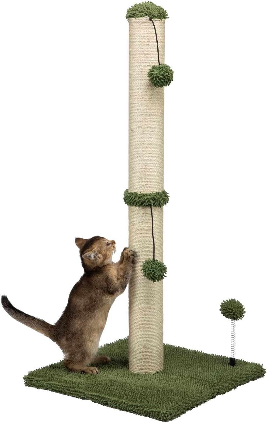 MECOOL 34“ Tall Cat Scratching Post Premium Basics Kitten Scratcher Sisal Scratch Posts Trees with