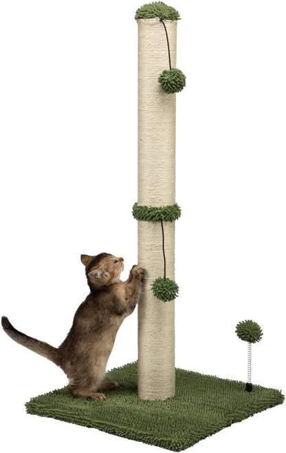 MECOOL 34“ Tall Cat Scratching Post Premium Basics Kitten Scratcher Sisal Scratch Posts Trees with