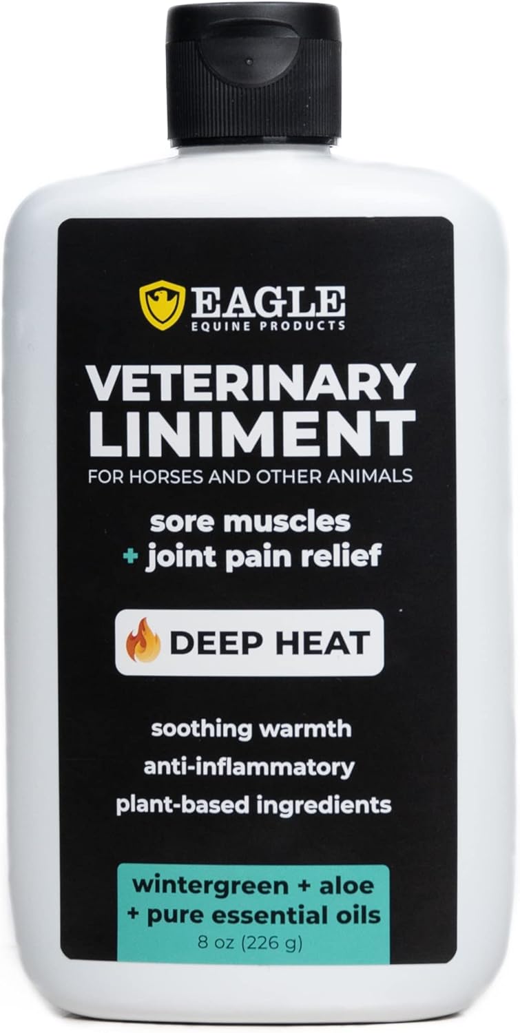Veterinary Liniment Gel for Horses | Sore Muscle Rub | Soothing Warmth, Made with Plant-Based