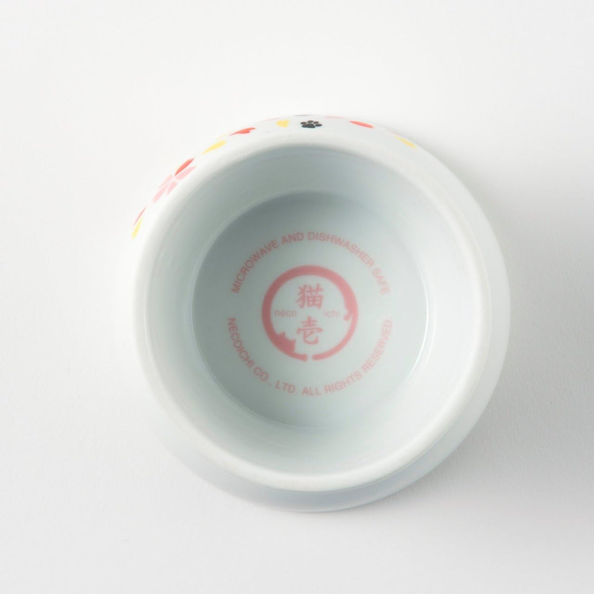 Necoichi Elevated Cat Food Bowl Prevent Neck & Whisker Fatigue, Dishwasher and Microwave Safe, No.1
