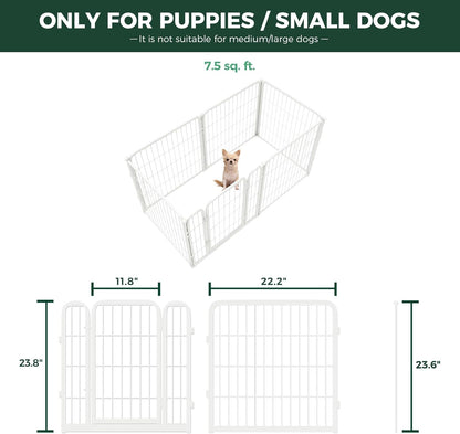 FXW Homeplus Unleashed Indoor Dog Playpen - Stress-Free and Safe Play, Heavy Duty 24 Inch 6 Wire