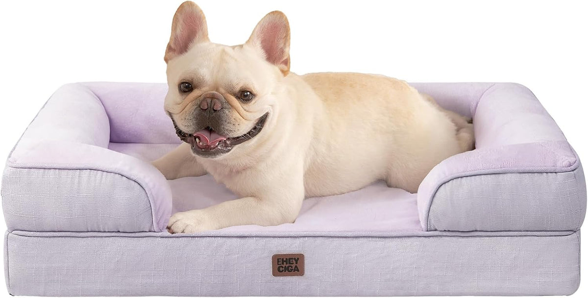 EHEYCIGA Orthopedic Dog Bed for Medium Dogs, Waterproof Memory Foam Medium Pet Beds with Sides