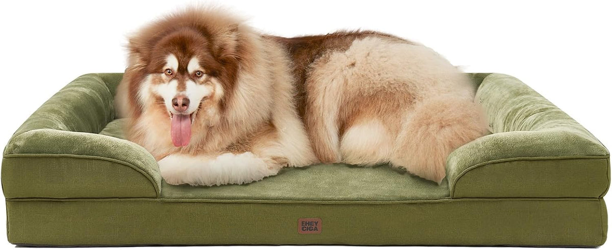 EHEYCIGA Orthopedic XL Dog Beds, Waterproof Memory Foam Dog Bed for Extra Large Dogs, Non-Slip