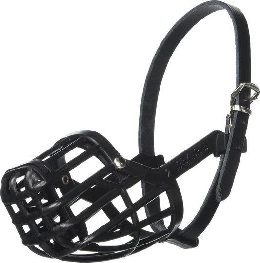 Leather Brothers Italian Basket Dog Muzzle, Adjustable Secure Fit, Comfortable Design, Training and