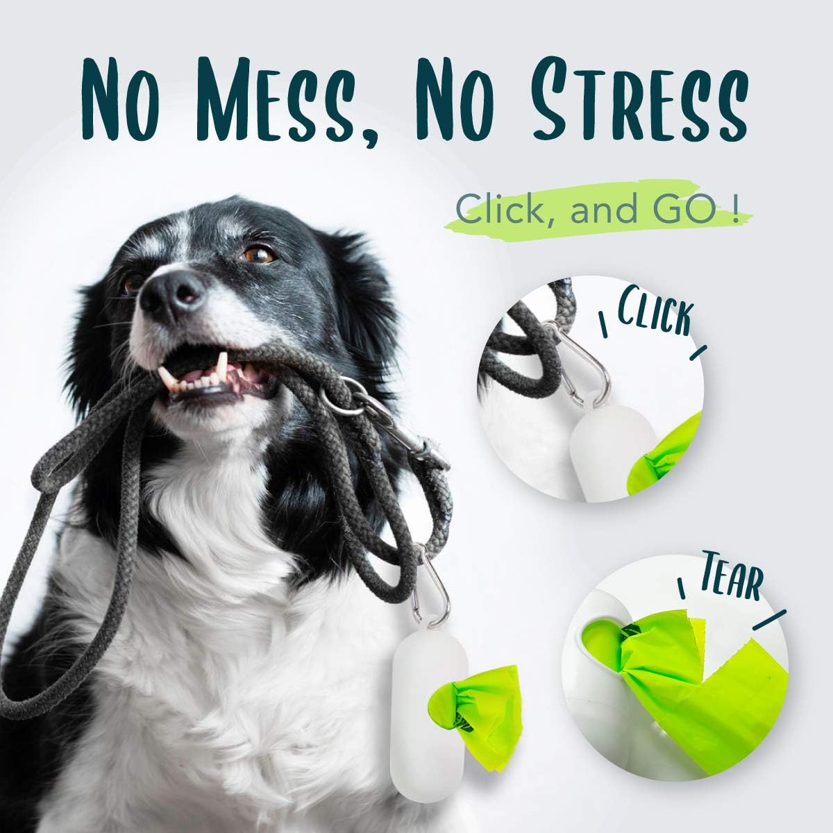 Dog Poop Bag, Compostable Doggie Poop Bags Refills, Eco-Friendly Pet Waste Bags, Vegetable-Based