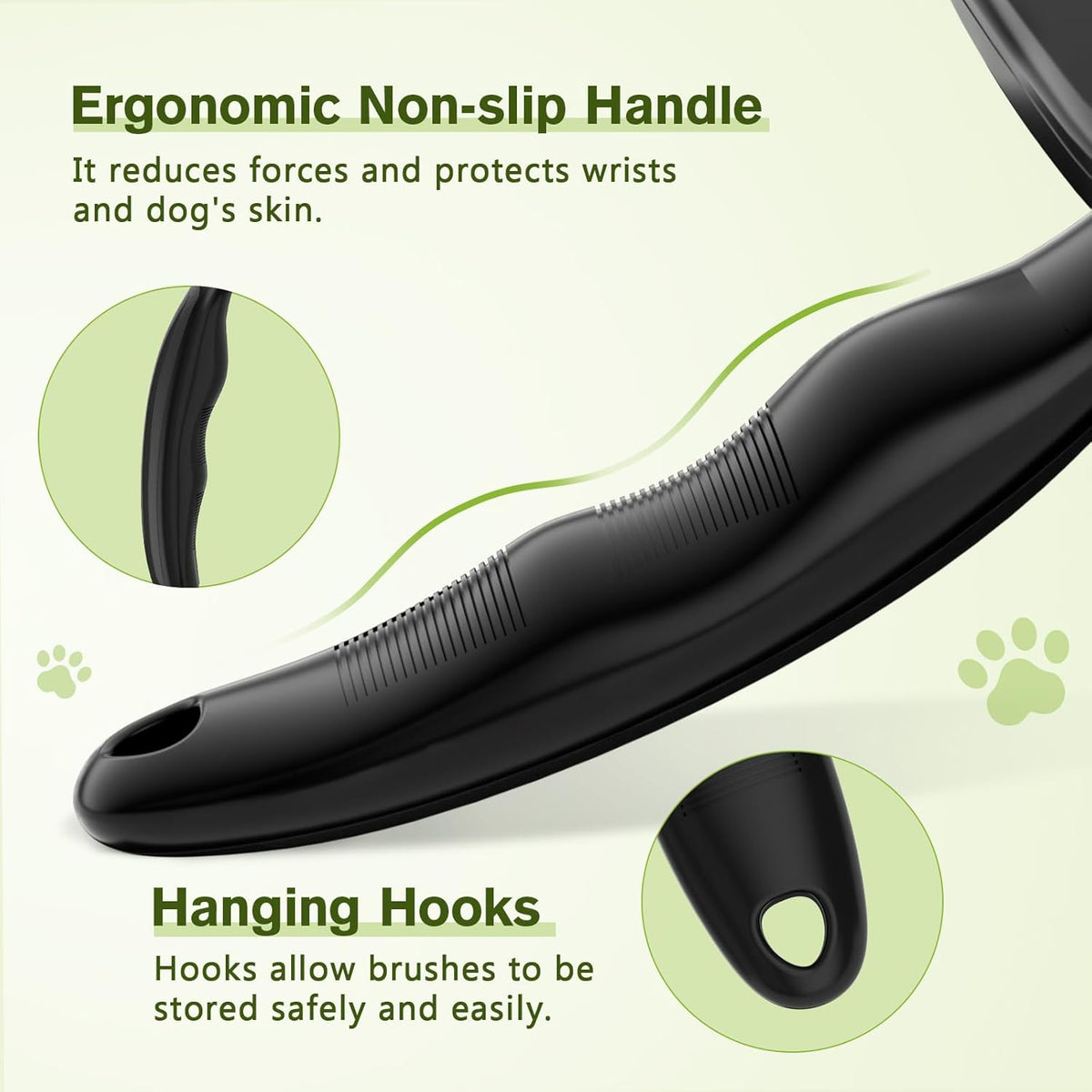 Pecute Self-Cleaning Slicker Brush for Dogs, Cats, Lightweight Dog Brush for Shedding Massaging