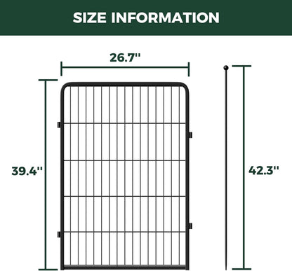 FXW Rollick Unleashed Dog Playpen for Indoor, Yard, RV Camping, 40 inch 4 Panels for Medium and