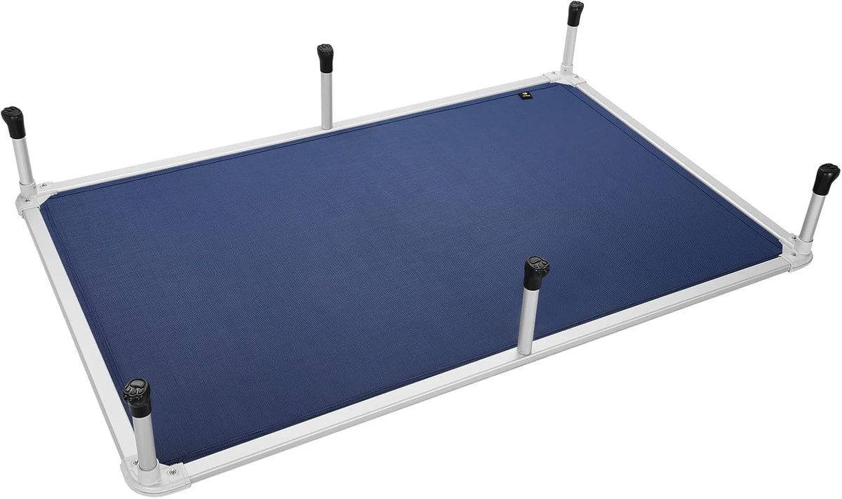 Veehoo Chew Proof Elevated Dog Bed - Cooling Raised Pet Cot - Silver Aluminum Frame and Durable
