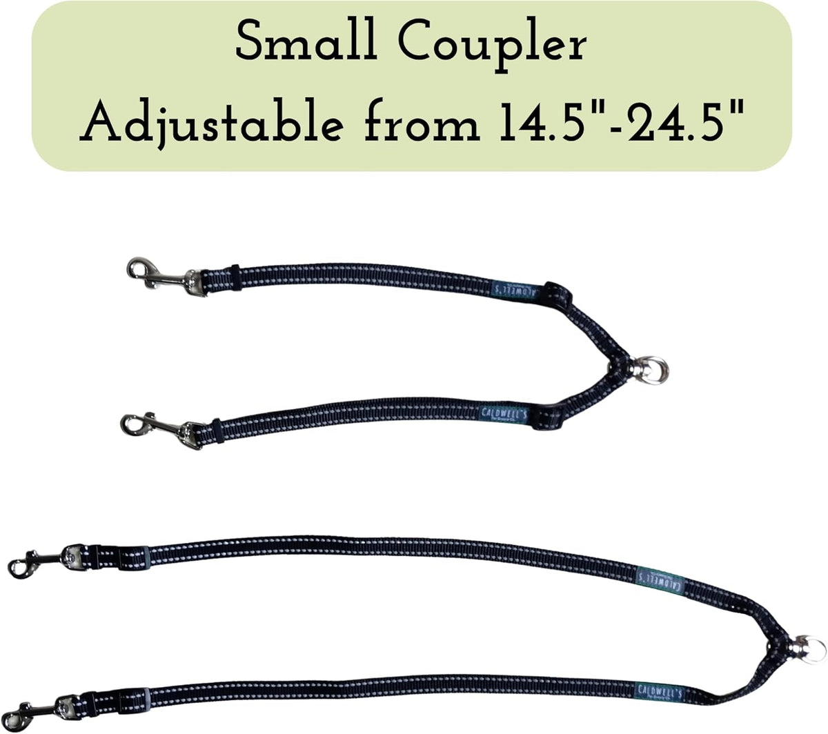 Caldwell's Pet Supply Co. Leash Coupler, Two Dog Leash Splitter to Split Leashes for Walking 2